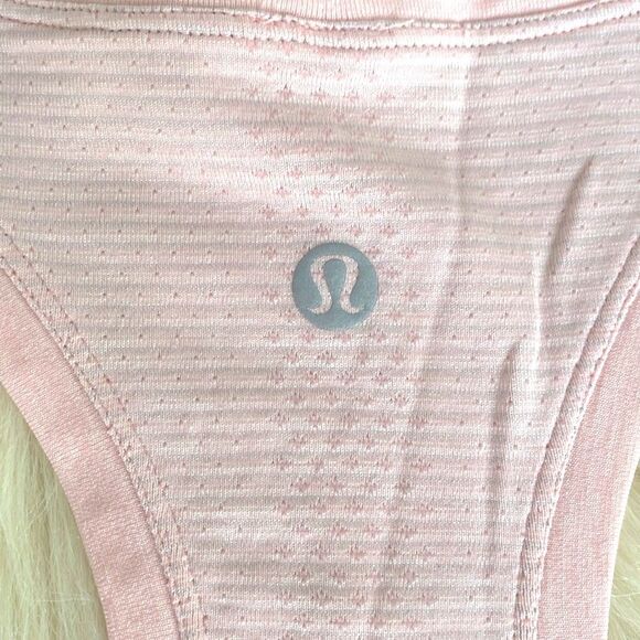 Lululemon Pink Mist Swifty Tech Race Length Open Tank sz 14 Workout Running - Picture 8 of 10